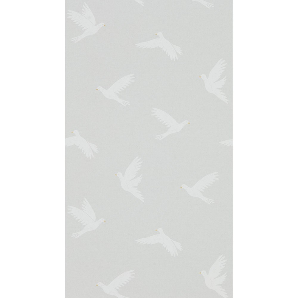 Paper Doves Wallpaper 216380 by Sanderson in Dove Grey